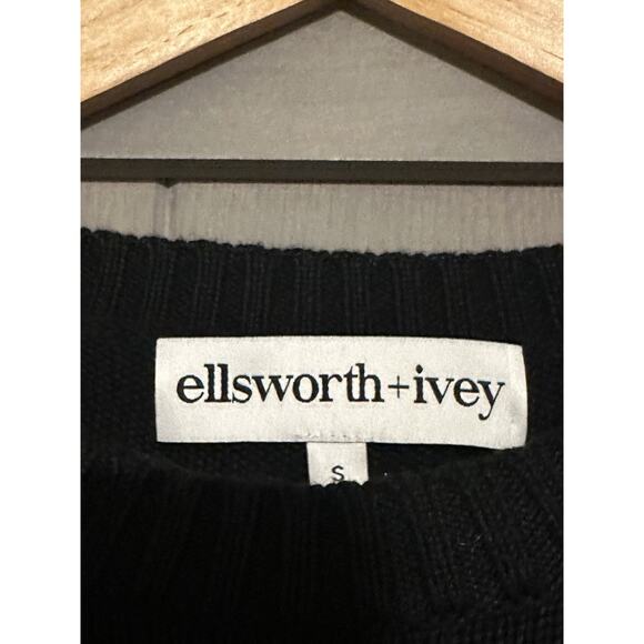 Ellsworth + Ivey Women's S New York Sweater Blue Preppy Quiet Luxury Golf - Picture 5 of 8